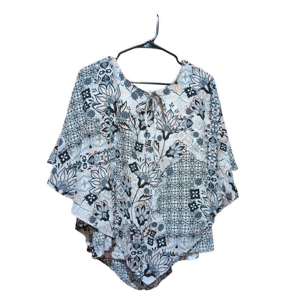 Cathy Daniels Women's Layered Blouse Sleeveless Stretch Top Attached V-Shape Top